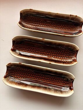 💚Pfaltzgraff (3) Ceramic Corn Holders